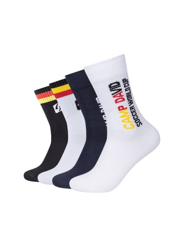 CAMP DAVID  Socken 4er Pack casual in high risk red & 9991