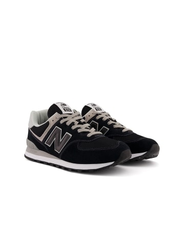 New Balance Sneaker 574 in Schwarz/Weiß/Grau