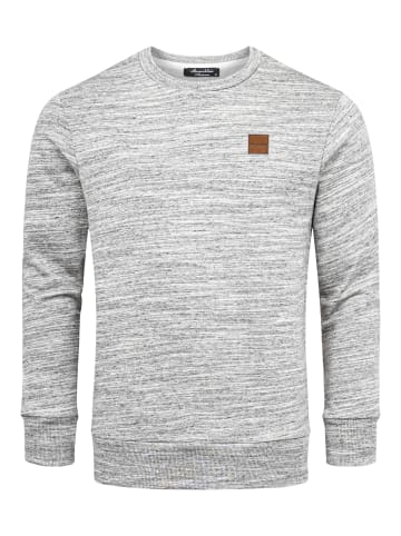 Amaci&Sons Sweatshirt mit Rundhalsausschnitt DURHAM in Dunkelgrau