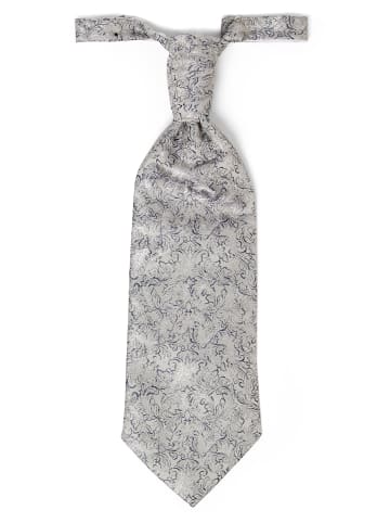 DIGEL Plastron und Einstecktuch in hellgrau marine - 0001