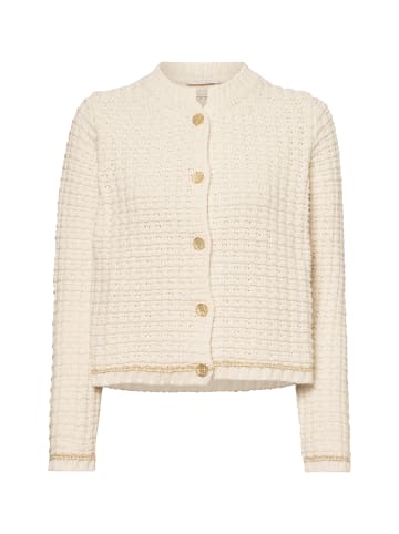 Rich & Royal Strickjacke in weiß gold - 0001