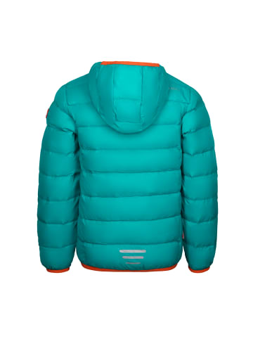 Trollkids Jacke "Dovrefjell" in Blaugrün/Hellorange