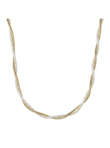 Amor Halskette Edelstahl, IP gold in gold