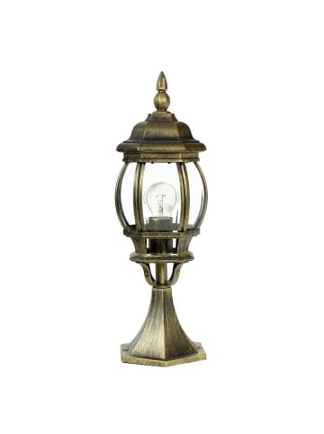 Licht-Erlebnisse Wegeleuchte (B)15.5 x (L)15.5 x (H)50.5 cm in Gold Antik
