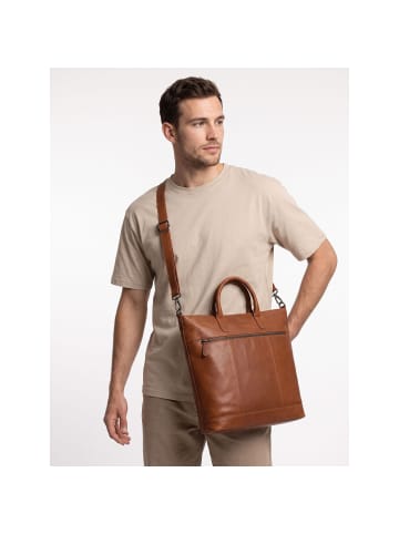 The Chesterfield Brand Westbrook Schultertasche Leder 34 cm Laptopfach cognac