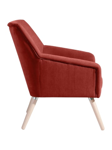 others SESSEL Kachka Bezug Veloursstoff Buche natur / terracotta