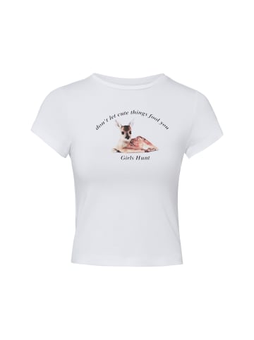 Noisy may T-Shirt NMMolly in weiß mehrfarbig