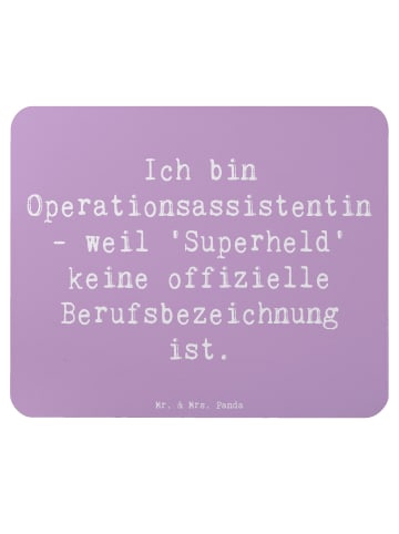 Mr. & Mrs. Panda Mauspad Spruch Operationsassistentin Heldin mit... in Lavendeltraum