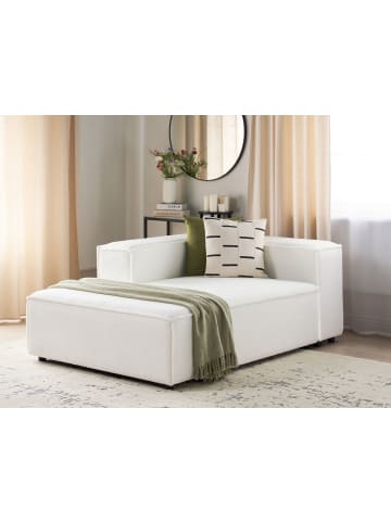 Beliani Chaiselongue ARDAL in Weiß/Schwarz - (W) 119 x (H) 68 x (L) 180 cm