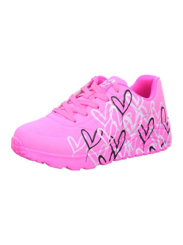 Skechers Halbschuhe Kinder UNO LITE - METALLIC LOVE in Rot