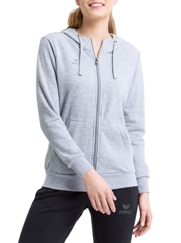 erima Kapuzensweatjacke in grau melange