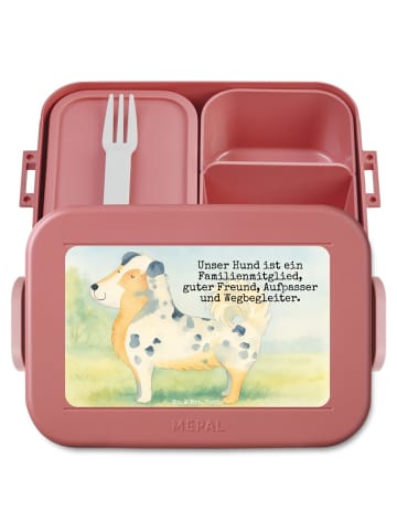 Mr. & Mrs. Panda Bentobox Hund Australien Shepherd Design mit Sp... in Rot Pastell