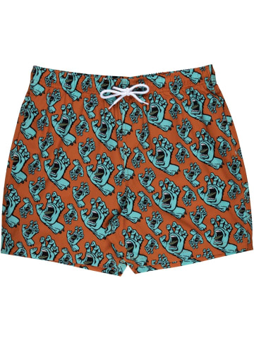 Santa Cruz Badeshort "Hands All Over Swimshort" in Orange