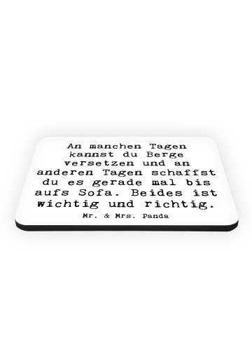 Mr. & Mrs. Panda Kühlschrankmagnet Spruch Hoffnung und Ruhe mit ... in Weiß