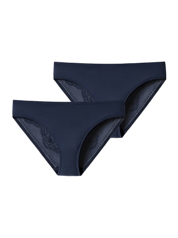 Schiesser Slip Invisible Lace in nachtblau