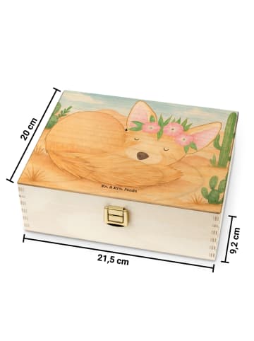 Mr. & Mrs. Panda Tee Beutel Halter Wüstenfuchs Blumen Design ohn... in Weiß