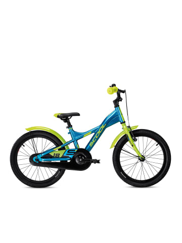 S'COOL Kinderfahrrad -  XXlite 18 Zoll 1-Gang | ab 5 Jahre - Blue/Lime
