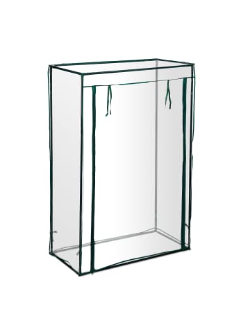 relaxdays 2 x Tomatengewächshaus in Transparent - (B)100 x (H)150 x (T)50 cm