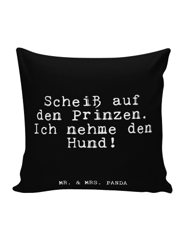 Mr. & Mrs. Panda deko kissen Problem auf den Prinzen.... mit Spruch in Schwarz