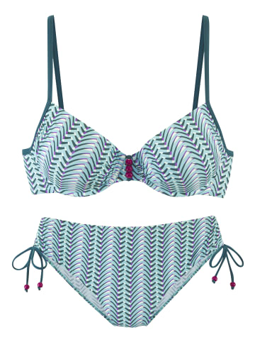Vivance by Lascana Bügel-Bikini in blau bedruckt