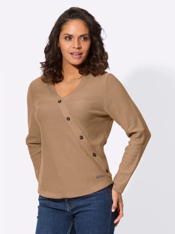 WITT WEIDEN V-Pullover in camel