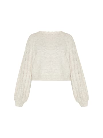 Usha Women Sweater in beige melange
