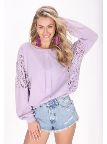 IZIA Sweatshirt in Grey Pink