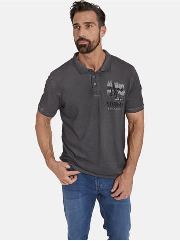 Jan Vanderstorm Poloshirt ALSING in dunkelgrau