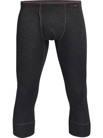 Con-ta Thermo, Baumwolle, Feinripp Thermo-Hose, 3/4-lang in schwarz