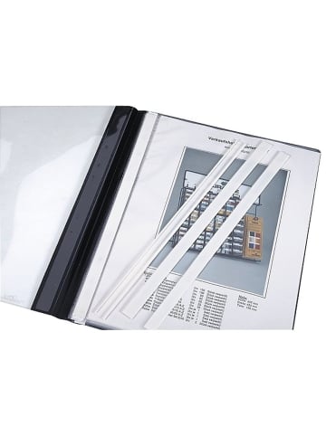 Durable Abdeckschienen A4 weiß Packung mit 50 Stück