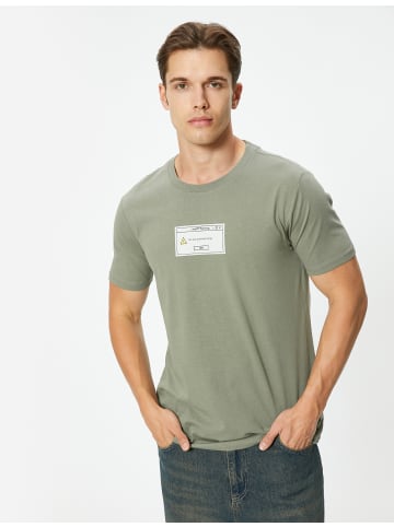KOTON T-shirt in Khaki