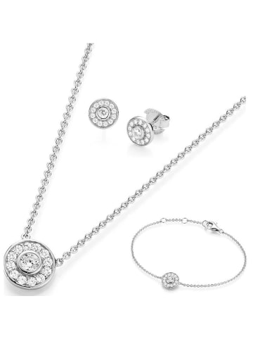 Giorgio Martello Milano Kette Schmuckset Mit Zirkonia in Silber