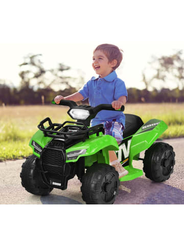 COSTWAY 6V Elektro Mini Quad mit Stauraum in Grün