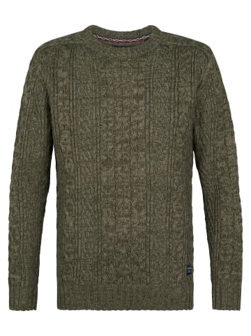 Petrol Industries Groß gestrickter Pullover Medford in Grün