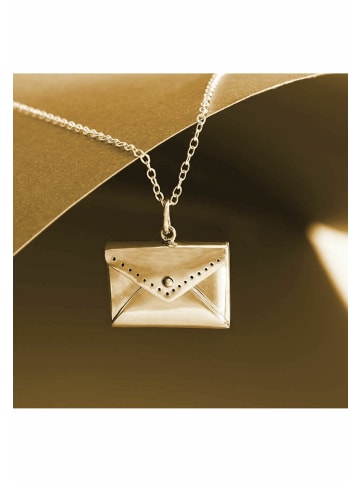 Gemshine Kette mit Anhänger BRIEF in gold coloured