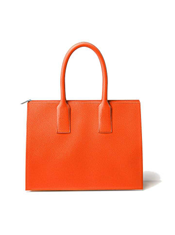 Kmisso Henkeltasche Echt Leder in Papaya