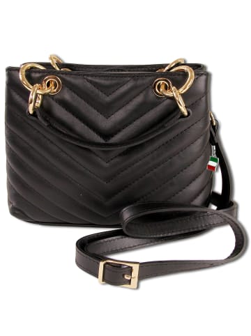 Florence Leder Umhängetasche Florence Tasche schwarz ca. 20cm