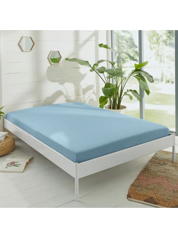 Erwin Müller Single-Jersey Spannbettlaken Murnau in hellblau