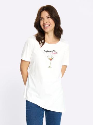 Sieh an! Shirttunika in ecru-pink