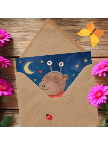 Mr. & Mrs. Panda Glückwunschkarte Krebs Astrologie Design ohne S... in Weiß