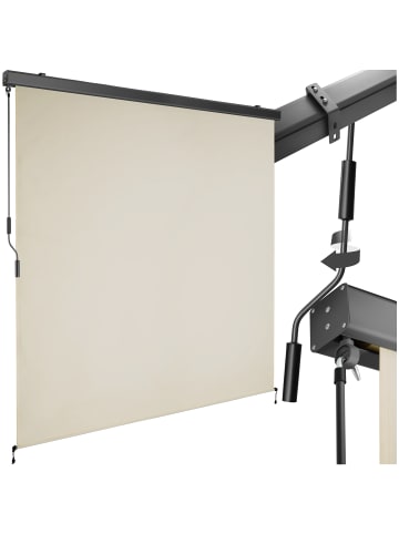 tectake Senkrechtmarkise Eloise mit 2 Wandhaltern, inkl. Wandhaltern