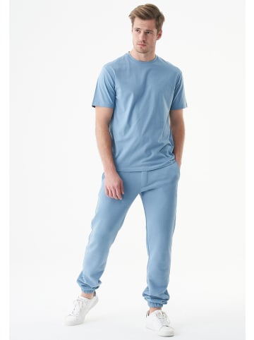 Organication T-Shirt "TILLO" in Stahlblau
