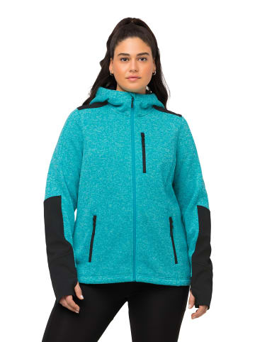 Ulla Popken Sweatjacke in aquamarin