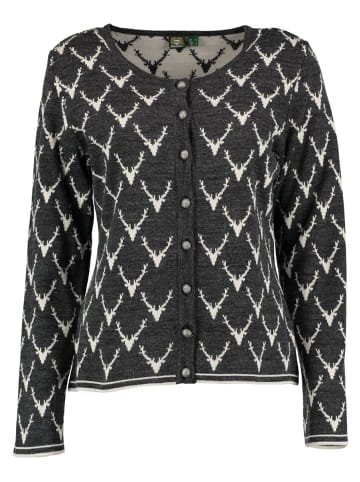 OS-Trachten Strickjacke Wilumi in anthrazit