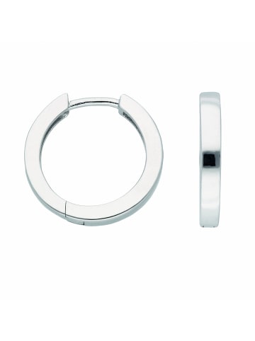 Adeliás Damen 925 Silber Ohrringe / Creolen Ø 18,2 mm in silber