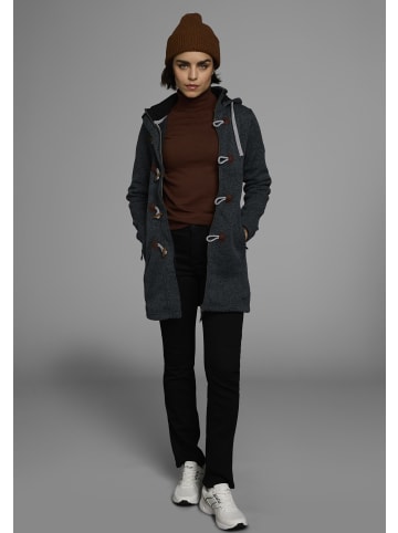 Polarino Strickfleecejacke in anthrazit