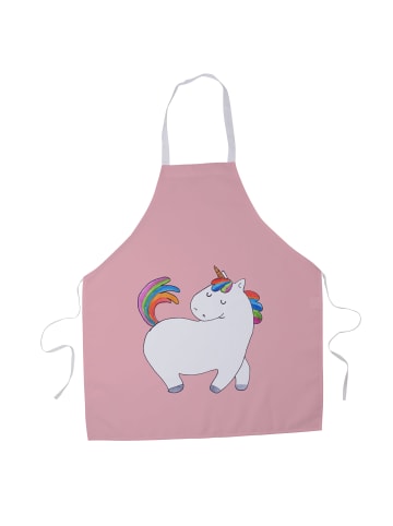 Mr. & Mrs. Panda Schürze Einhorn Stolzieren ohne Spruch in Rot Pastell