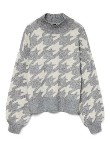 Vero Moda Strickpullover in Medium Grey Melange