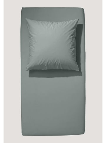 Hessnatur Satin Spannbettlaken in salbei