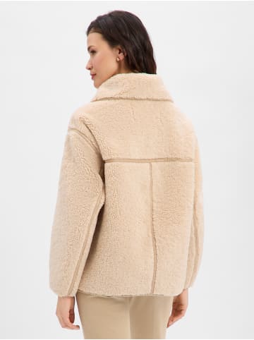 OPUS Teddyfelljacke Hafine in beige